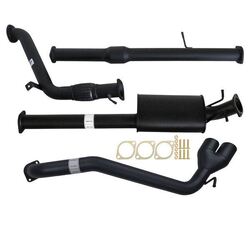 Ford Ranger PX 3.2L 9/2011 - 9/2016 3" Turbo Back Carbon Offroad Exhaust With Cat & Muffler Side Exit Tailpipe