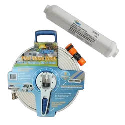 Explore Flat Hose And Explore Inline Water Filter Nano Silver Bundle 9m
