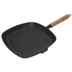 Supex Square Frypan Pre Seasoned - 250 mm Dia.