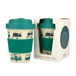 Van Go Collections Bamboo Travel Mug 300ml Van Go Collections 'Magical Mornings' Dark Green