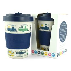 Van Go Collections Bamboo Travel Mug  400ml  The Iconic Collection  Navy Blue