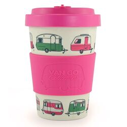 Van Go Collections Bamboo Travel Mug  400ml  The Iconic Collection  Vintage Pink