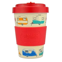Van Go Collections Bamboo Travel Mug 400ml Van Go Collections 'Spring' Red