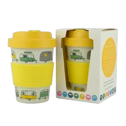 Van Go Collections Bamboo Travel Mug 300ml The Iconic Collection Pale Yellow
