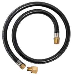 Gasmate HOSE 900MM 3/8" BSP MALE & 1/4" BSP