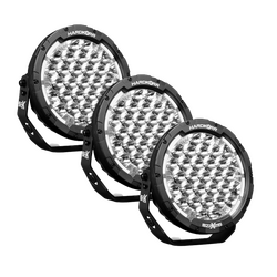 BZR-X Series 9" LED Driving Lights (3 Pack w/Harness)