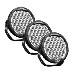 BZR-X Series 9" LED Driving Lights (3 Pack w/Harness)