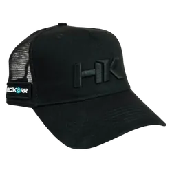 Trucker Hat Twill Snapback (Black)