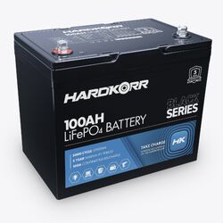 Hardkorr Power 100Ah LIFEPO4 Deep Cycle Lithium Battery with Bluetooth