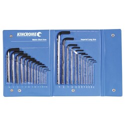 Kincrome Hex Key Set 25Pce (Carded)