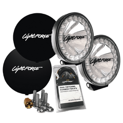 Lightforce HTX2 Hybrid (PAIR) Driving Lights 12V (Includes Harness, Lens Protectors & Anti Theft Nuts)