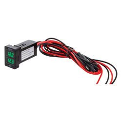 Hulk 4x4 Dual Battery Voltmeter Late To Suit Toyota Green Led