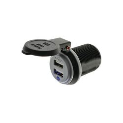 Dual Usb Socket For Straight Terminals