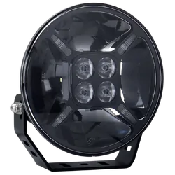 Hulk 4x4 7" Rnd Led Driving Lamp Drivng Beam 9-36V 60W Black 6,000Lms