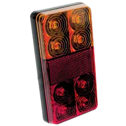 Hulk 4x4 Pkt 2 Led Stop/Tail/Indicator Lamp 12V With Reflex Reflector