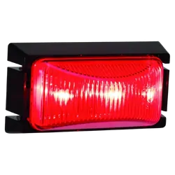 Hulk 4x4 Led Rear End Outline Markr Lmp Red 12/24V, Black Base