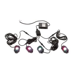 Hulk 4x4 Pkt 4 Rgbw Led Rock Light Kit 9-32V 36Watt 120Deg Flood Beam