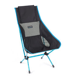 HELINOX Chair Two Black with Cyan Blue Frame