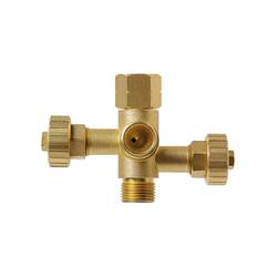 Companion 3/8 LH Double Adaptor with Taps"