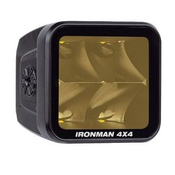 Ironman 4X4 20W Bright Cube Spot Beam LED Cube Light - 70 x 64mm (each) - Amber