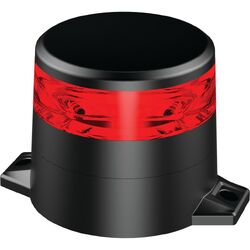 Ignite Led Red Beacon 10-80V 2 Bolt Metal Mount 10Xstrbe 2Xrot Patterns Low Profile Class I