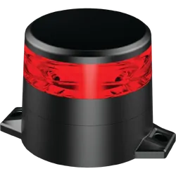 Ignite Led Red Beacon 10-80V 2 Bolt Metal Mount 10Xstrbe 2Xrot Patterns Low Profile Class I