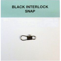 Seahorse Tackle Interlock Snaps Black Size 02