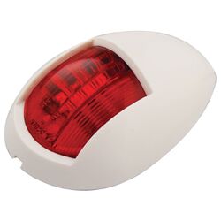 Ignite Led Portside Nav Lamp 12/24V Red With White Housing