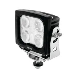 Ignite Led Square Work lamp Flood Beam 9-36V 43W 4 Leds Slim Blk Housing 5,400 Lumens Ip69K
