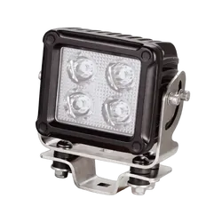 Ignite Led Square Work lamp Flood Beam 9 - 36V 60W 4 Leds Black Housing 6,380 Lumens Ip69K