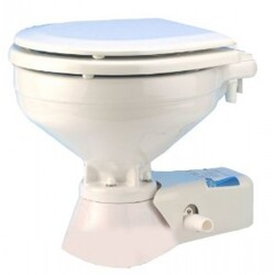 Jabsco Standard Electric Toilet - Large Bowl, Large Seat & Lid 12v