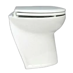Jabsco Deluxe Silent Flush Electric Toilet - Slanted Back Fresh Water Flush 24V