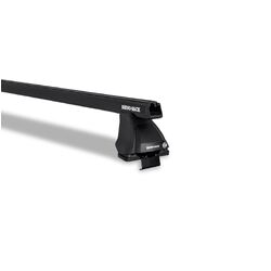 Rhino Rack Heavy Duty 2500 Black 2 Bar Roof Rack For Holden Colorado 4Dr Ute Crew Cab 08/08 To 05/12