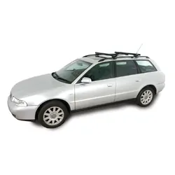 Rhino Rack Heavy Duty Cxb Black 2 Bar Roof Rack For Nissan Pathfinder Ti 4Dr 4Wd With Roof Rails 11/95 To 11/01