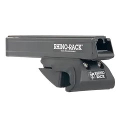 Rhino Rack Heavy Duty CXB Black 2 Bar Roof Rack to suit MITSUBISHI Pajero NS-NX 4dr 4WD LWB (With Roof Rails) 06 to