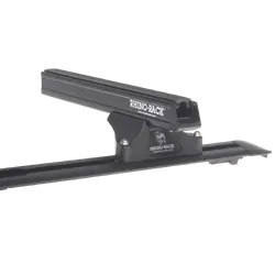 Rhino Rack Heavy Duty Rltp Trackmount Black 2 Bar Roof Rack For Nissan Navara D40 (St/St-X) 4Dr Ute Dual Cab 11/05 To 06/15