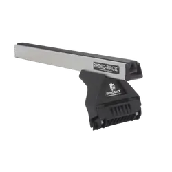 Rhino Rack Heavy Duty Rl110 Silver 2 Bar Roof Rack For Mazda B Series Bravo 4Dr Ute 01/92 To 02/99