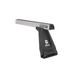 Rhino Rack Heavy Duty Rl210 Silver 2 Bar Roof Rack For Mitsubishi Delica 4Dr Van High Roof 01/94 To 12/07