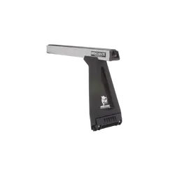 Rhino Rack Heavy Duty Rl280 Silver 2 Bar Roof Rack For Suzuki Sierra 2Dr Wagon High Roof 01/85 To 01/90