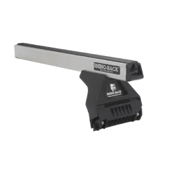 Rhino Rack Heavy Duty RL110 Silver 4 Bar Roof Rack to suit TOYOTA LandCruiser 60 Series 4dr 4WD 80 to 90