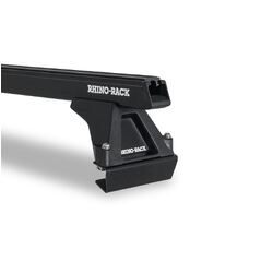 Rhino Rack Heavy Duty Rltf Black 2 Bar Roof Rack For Isuzu F-Series 2Dr Truck Angled Roof 01/86 On