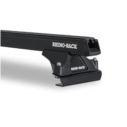 Rhino Rack Heavy Duty Rltf Black 2 Bar Roof Rack For Isuzu F-Series 2Dr Truck Flat Roof 01/86 On
