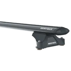 Rhino Rack Vortex Rltp Black 2 Bar Roof Rack For Volkswagen Touareg 7L 5Dr Suv With Factory Tracks 09/03 To 06/11