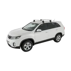 Rhino Rack Vortex 2500 Black 2 Bar Roof Rack For Kia Sorento Xm 4Dr Suv 10/09 To 05/15