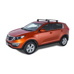 Rhino Rack Vortex 2500 Black 2 Bar Roof Rack For Kia Sportage Sl 5Dr Suv 08/10 To 12/15