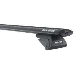 Rhino Rack Vortex Sx Black 2 Bar Roof Rack For Jeep Cherokee Kj 4Dr Suv With Roof Rails 09/01 To 02/08