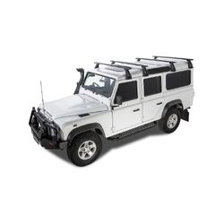 Rhino Rack Vortex Rl210 Black 4 Bar Roof Rack For Land Rover Defender 110 4Dr 4Wd (Incl. Hard Top) 03/93 To 20