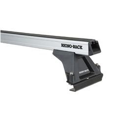 Rhino Rack Heavy Duty Rltf Silver 1 Bar Roof Rack (Mid) For Ldv V80 Cargo 2Dr Van Swb (Low Roof) 01/13 On
