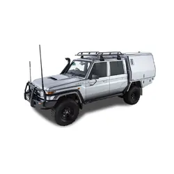 Rhino Rack Pioneer Tradie (1528mm X 1376mm) For Toyota Landcruiser 79 Series 4Dr 4Wd Double Cab 03/07 On