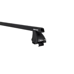 Rhino Rack Heavy Duty 2500 Black 2 Bar Roof Rack to suit NISSAN Navara (pre facelift) NP300 4dr Ute Dual Cab 15 to 21